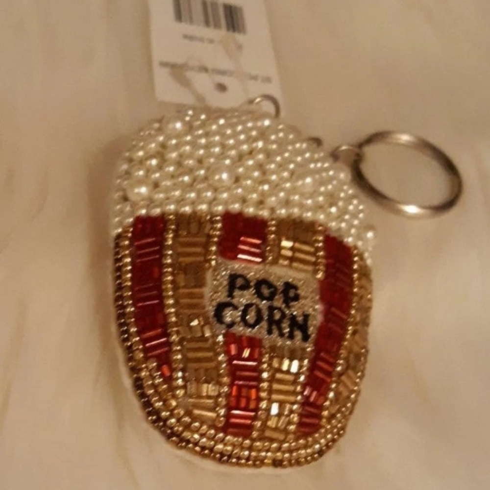 ❤ Pearl Popcorn Key Chain